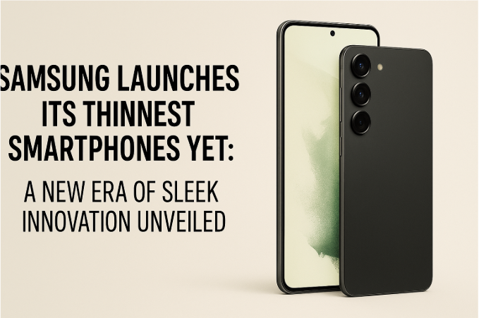 Samsung Launches Its Thinnest Smartphones Yet: A New Era of Sleek Innovation Unveiled